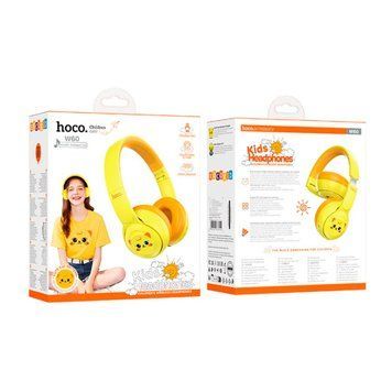 Навушники Big Bluetooth Hoco W60 Cat yellow 44232 фото