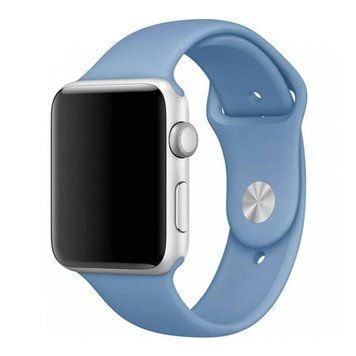 Ремінець Apple watch 38/40/41/SE silicone azure 34488 фото