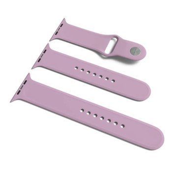 Ремінець Apple watch 42/44/45mm silicone lilac pride 43836 фото
