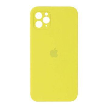 Silicone case Full camera iPhone 12 Pro Max hot yellow 41806 фото