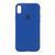 Silicone case Full iPhone X/XS royal blue 35536 фото