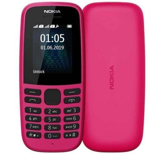 Телефон Nokia 105 1SIM 2019 (ТА-1203) Pink UA 20730 фото