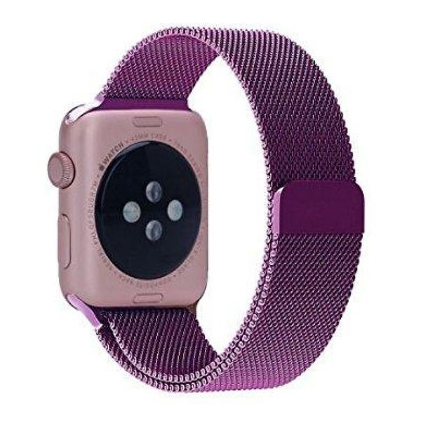 Ремінець Apple watch 38/40mm Milanese Loop purple 35585 фото