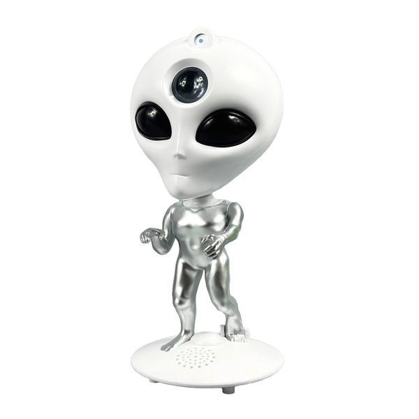 Нiчник проектор Прибулець Alien + повторює слова white 43090 фото