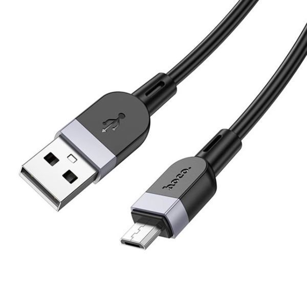 USB Cable Hoco Micro usb X109 2.4A 2m black 42197 фото