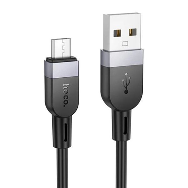 USB Cable Hoco Micro usb X109 2.4A 2m black 42197 фото