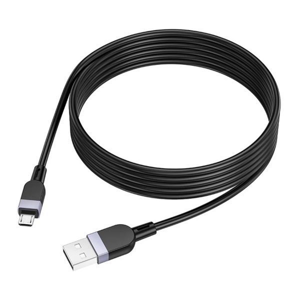 USB Cable Hoco Micro usb X109 2.4A 2m black 42197 фото