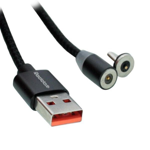 USB Cable Reddax lightning RDX-396 2.4A 1m магніт black 21378 фото