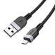USB Cable Hoco Micro usb X109 2.4A 2m black 42197 фото 3