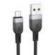 USB Cable Hoco Micro usb X109 2.4A 2m black 42197 фото 4