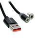 USB Cable Reddax lightning RDX-396 2.4A 1m магніт black 21378 фото 2