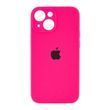 Silicone case Full camera iPhone 15 pink neon 34436 фото