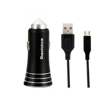АЗП Reddax RDX-104 2.4A (2 USB) + cable micro black 18648 фото