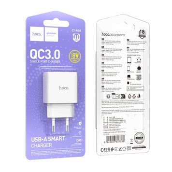 МЗП Hoco C140А 18W/3A white 37291 фото