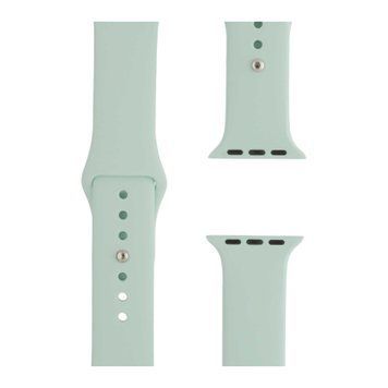 Ремінець Apple watch 38/40/41/SE silicone pistachio 40801 фото