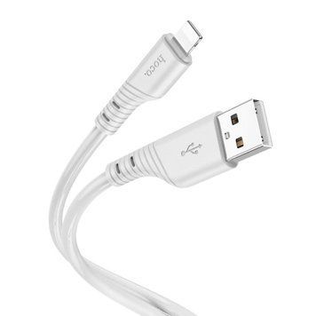 USB Cable Hoco Lightning X97 2.4A 1m silver 37794 фото
