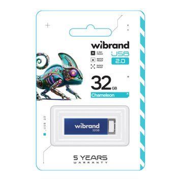 USB Flash 32 GB Wibrand Chameleon Blue 25947 фото