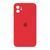 Silicone case Full camera iPhone 14 Pro Max dark red 45833 фото