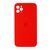 Silicone case Full square close camera iPhone 11 Pro red 30121 фото