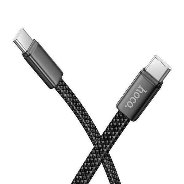 Cable Hoco Type-C to Type-C X125 60w 1m black 44882 фото