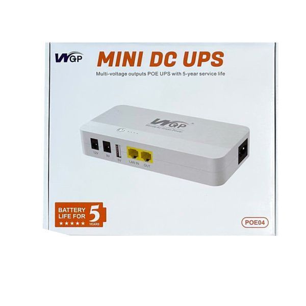 ДБЖ WGP Mini UPS POE04 9V+12V 8000mAh white 38583 фото