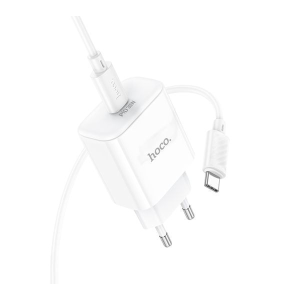 МЗП Hoco C76A Pro PD 30W (1USB-C) + cable Type-C to Type-C white 35275 фото