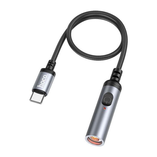 Прикурювач Hoco UA30 Type-C mini black 37877 фото