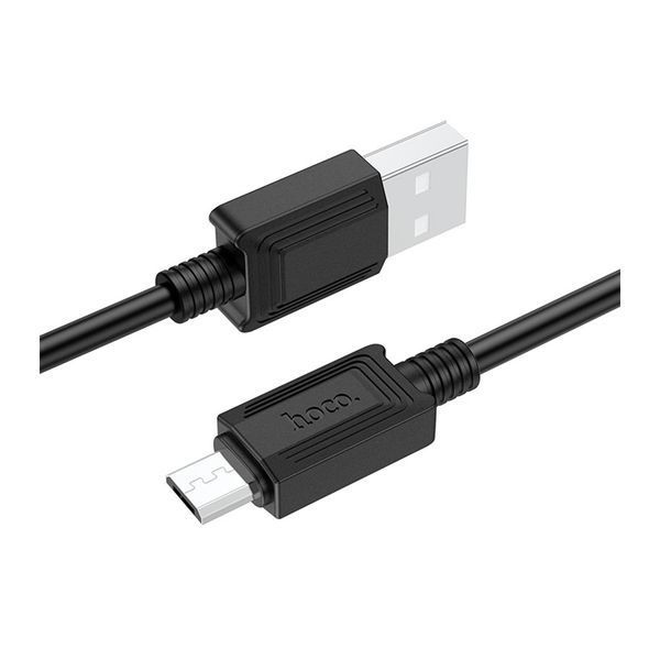 USB Cable Hoco Micro usb X73 2.4A 1m black 37213 фото