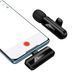 Мікрофон петличний bluetooth Hoco L20 Type-C black 07664 фото 4
