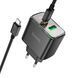 МЗП Hoco CS42A PD 30W/3A (1USB-1USB-C) black 39634 фото 2