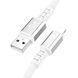 USB Cable Hoco Lightning X85 2.4A 1m white 44468 фото 3