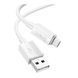 USB Cable Hoco Micro usb X107 2.4A 1m white 38439 фото 2