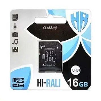 MicroSD 16GB Hi-Rali UHS-1 Class 10 + SD adapter 26495 фото