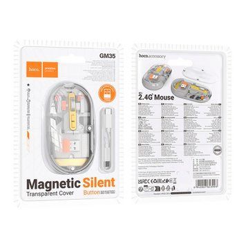 Мишка Bluetooth Hoco GM35 grey 46305 фото