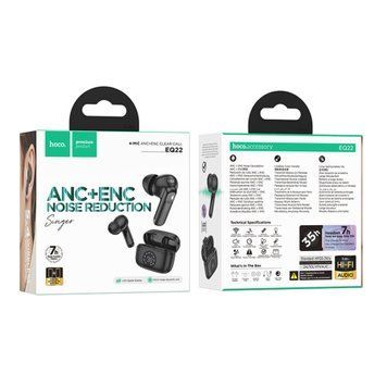 Навушники AirPods Pro 2 Hoco EQ22 black 03563 фото