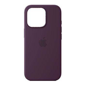 Silicone case iPhone 16 with MagSafe plum 42109 фото