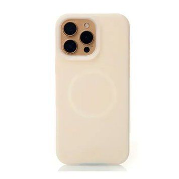 Силікон iPhone 14 Pro Max Smooth MagSafe cream 45183 фото