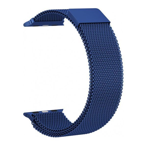 Ремінець Apple watch 42/44/45mm Milanese Loop blue 35586 фото