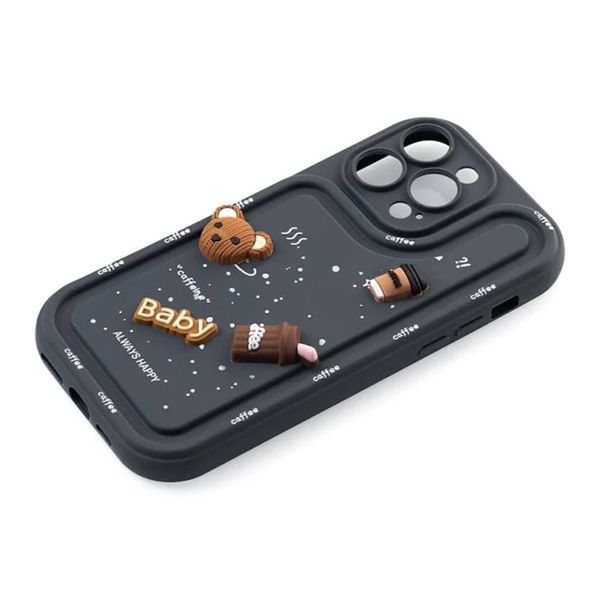 Силікон Samsung A35/A356B 2024 Pretty Things dark grey 36579 фото