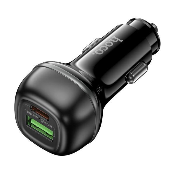 АЗП Hoco Z58A PD 30W/QC3.0 (1USB/1USB-C) black 44076 фото