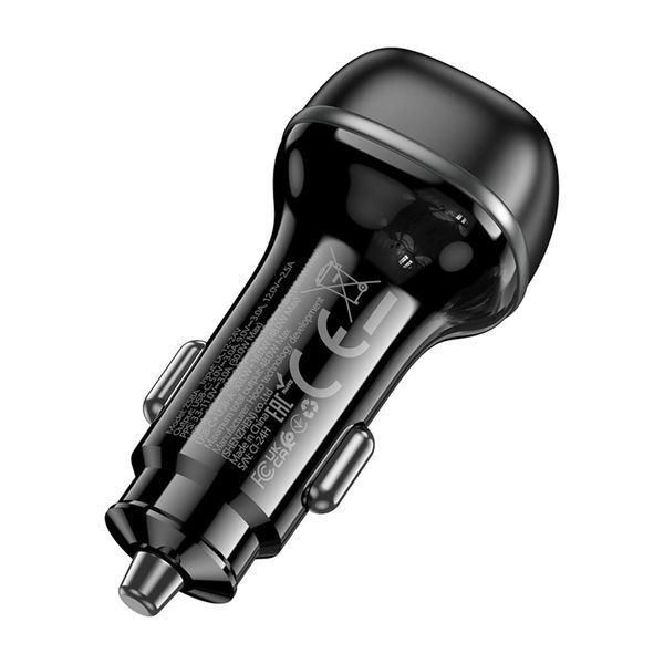 АЗП Hoco Z58A PD 30W/QC3.0 (1USB/1USB-C) black 44076 фото
