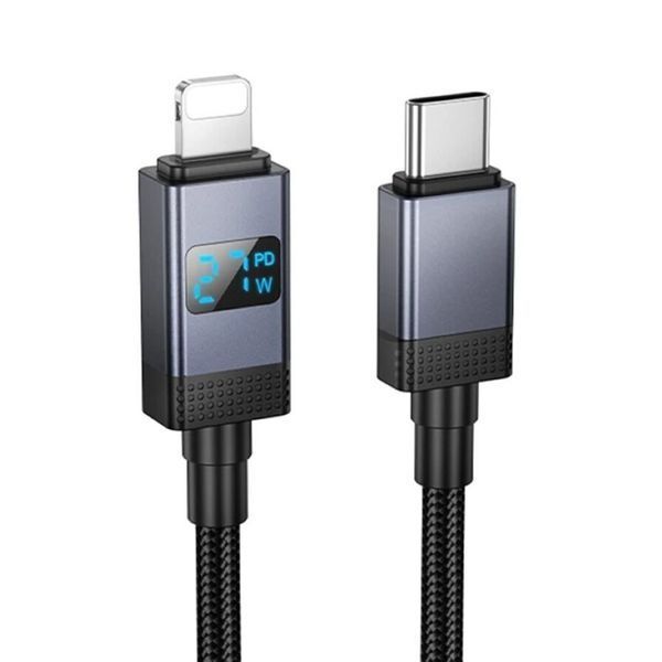 Cable Hoco Type-C to Lightning X118 PD 27W 1m black 42198 фото