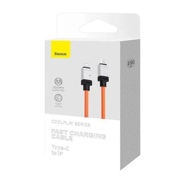 Кабель Baseus CoolPlay Series Type-C to Lightning 20W (1m) orange 08328 фото