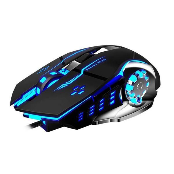 Мишка ігрова X6 чорна 00147 фото