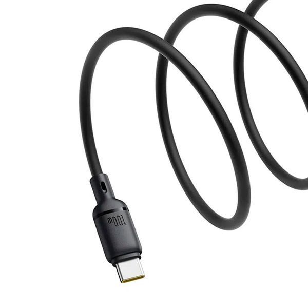USB Cable Baseus Silky Series Fast Charging Type-C 100W (1m) black 45966 фото