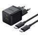 МЗП Baseus Palm Fast Charger 30W (USB-1USB-C) + Cable Type -C to Type -C 60W (1m) black 18579 фото 2