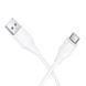 USB Cable Hoco Type-C X124 3A 1m white 44125 фото 3