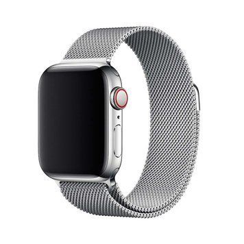 Ремінець Apple watch 38/40mm Milanese Loop silver 24487 фото
