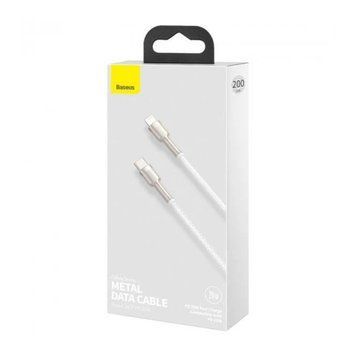 Cable Baseus Cafule Metal Type-C to Lightning PD 20W (2m) white 03756 фото