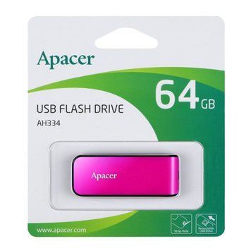 USB Flash 64 GB Apacer AH334 Pink 03183 фото